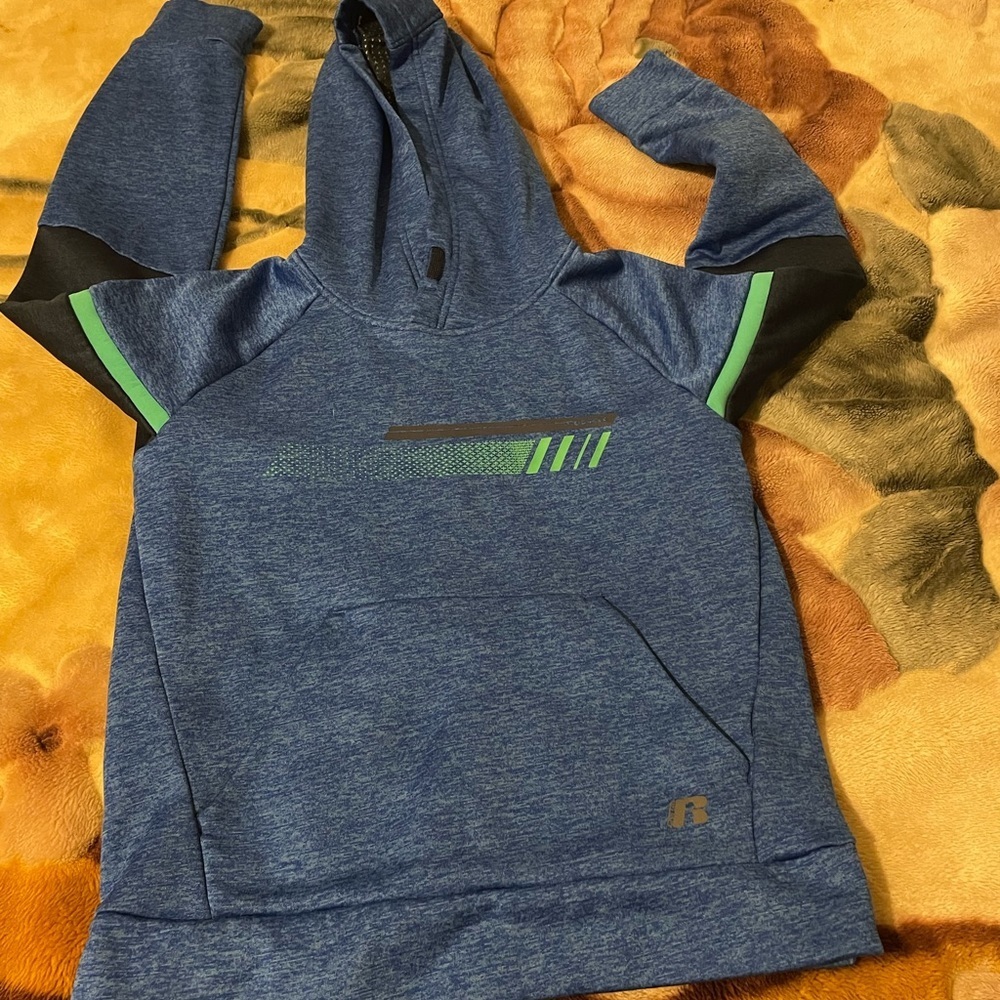 Russell Dri Power Kids Hooded Large Sweater .